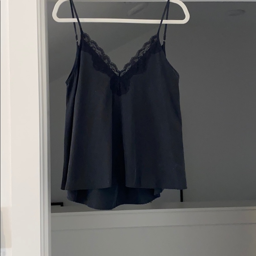 Zara black lace top